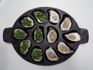 photo of Oysters Rockefeller recipe in progress